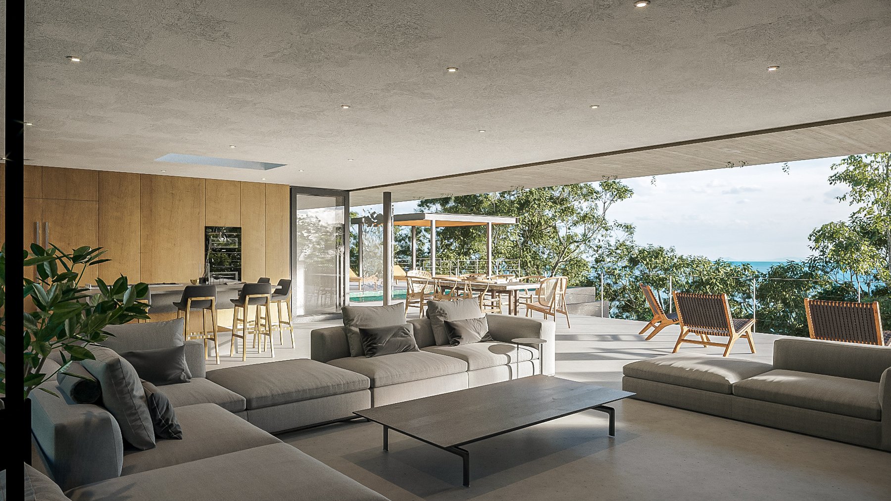 Waterfall House — residential architecture, Osa Peninsula, Costa Rica